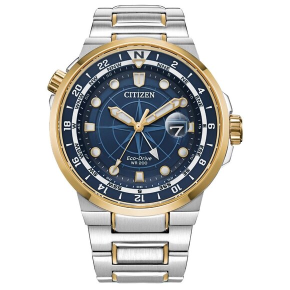 Citizen Eco-Drive Men's Endeavor Calendar Stainless Steel Watch 44MM BJ7144-52L - Picture 1 of 7